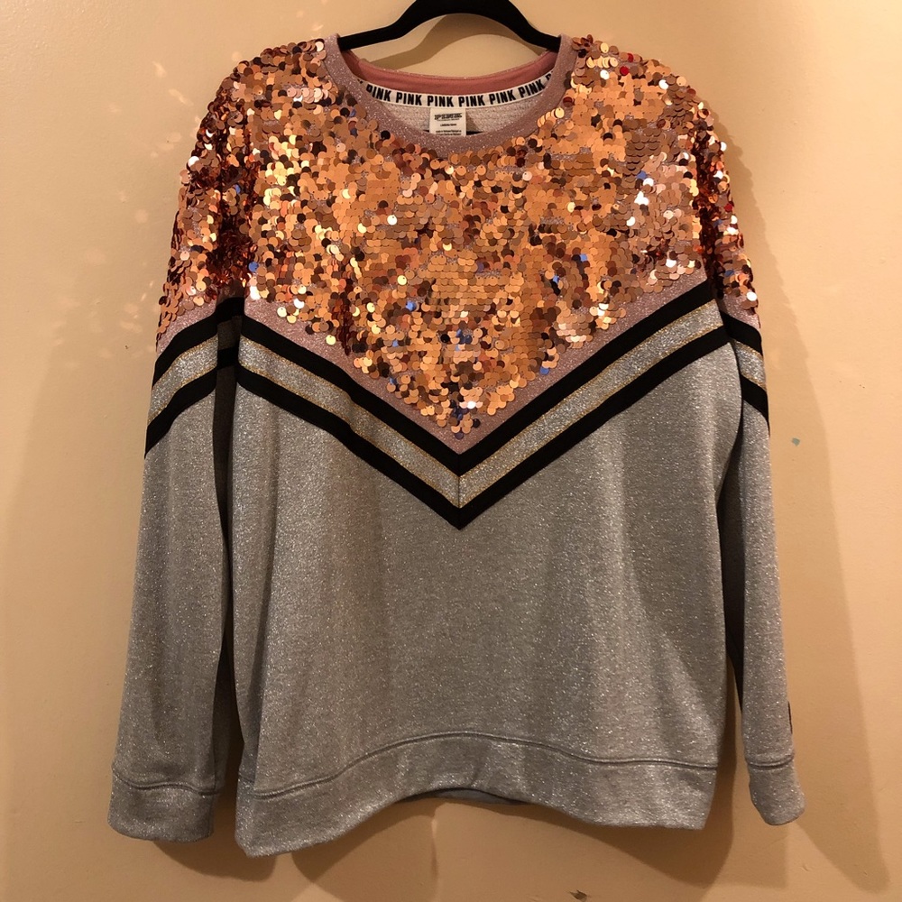 Victorias secrets pink crew sweater